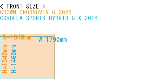 #CROWN CROSSOVER G 2022- + COROLLA SPORTS HYBRID G-X 2018-